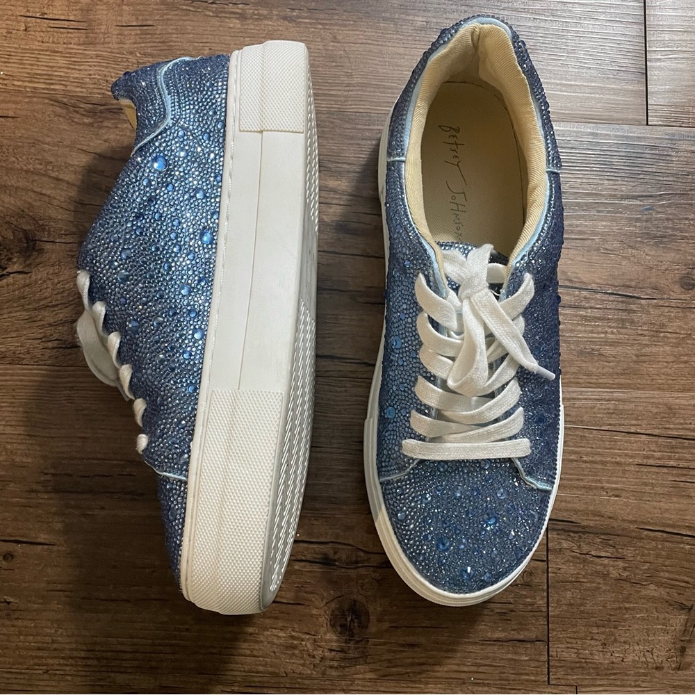 Blue Sequin sneakers